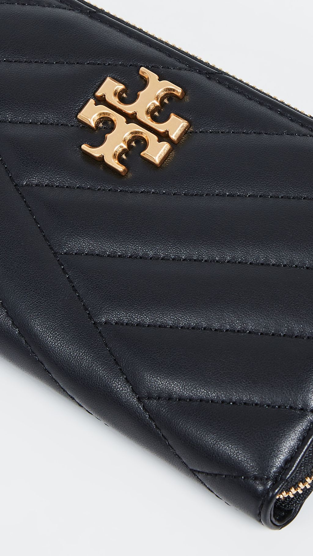 Tory Burch Kira Chevron Zip Continental Wallet (Black) Handbags - Yahoo  Shopping