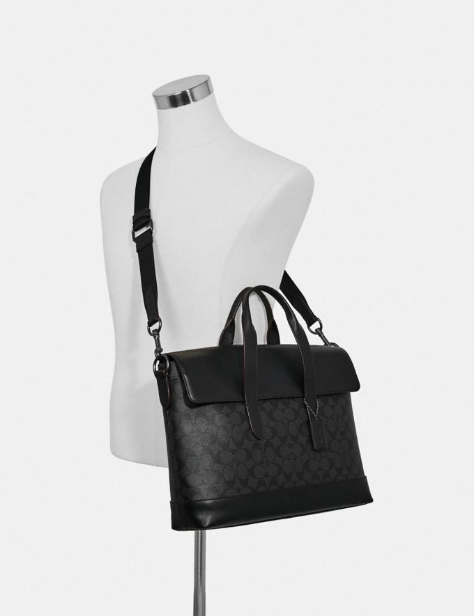 Coach Hamilton Portfolio Brief In Signature Canvas F77858 Luxe Paradise