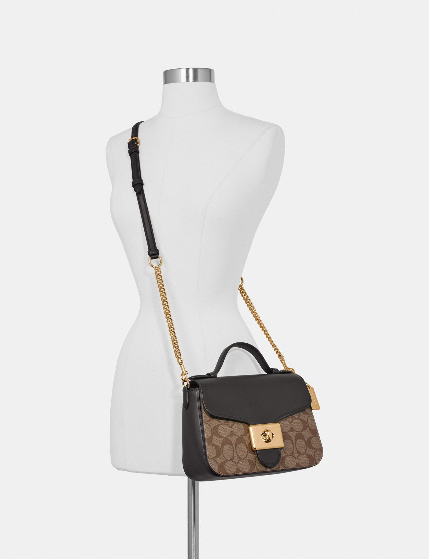 Coach Cassidy Top Handle Crossbody In Signature Canvas F76687 – Luxe ...