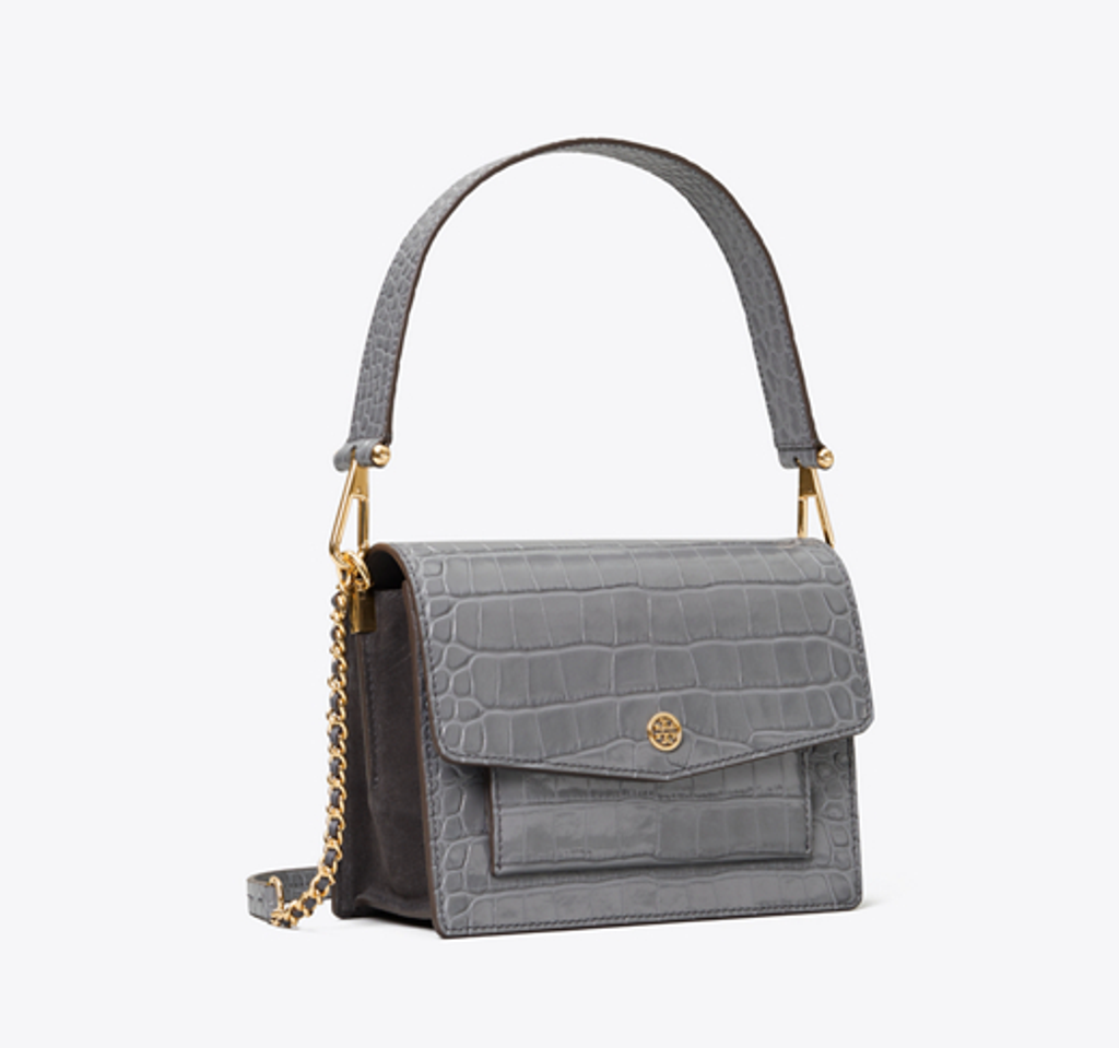 Tory Burch Robinson Embossed Shoulder Bag – Luxe Paradise