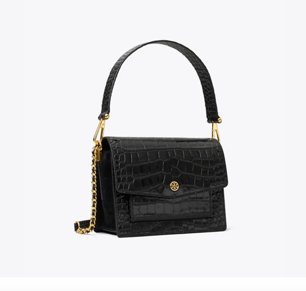Tory Burch Robinson Embossed Shoulder Bag – Luxe Paradise Tory Burch Robinson Embossed Shoulder Bag – Luxe Paradise