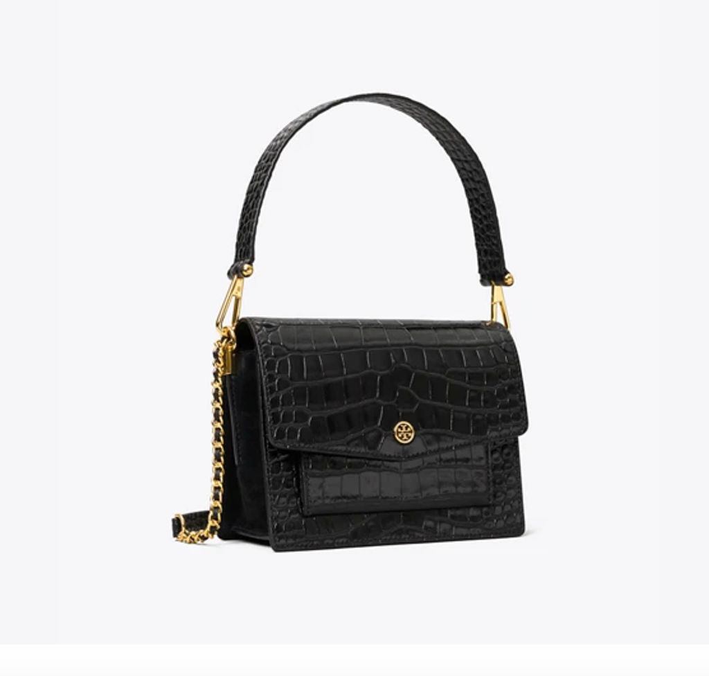 Tory Burch Robinson Embossed Shoulder Bag – Luxe Paradise