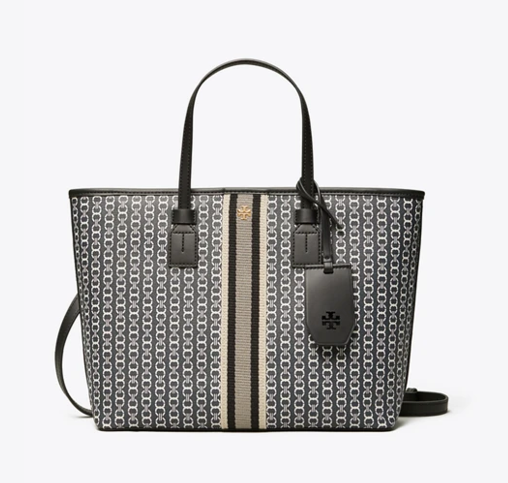 Tory Burch Gemini Link Canvas Small Tote – Luxe Paradise