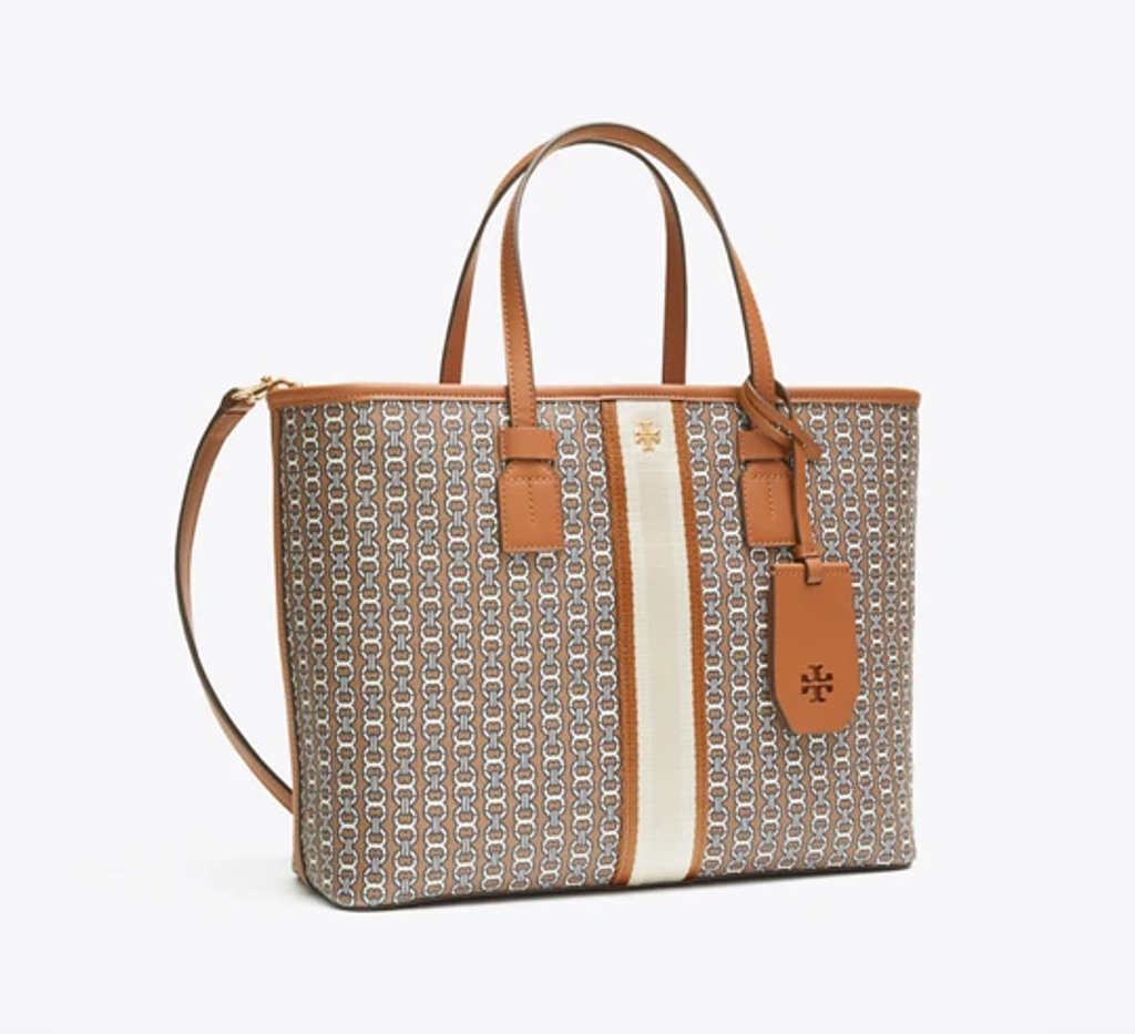 Tory Burch Gemini Link Canvas Small Tote – Luxe Paradise