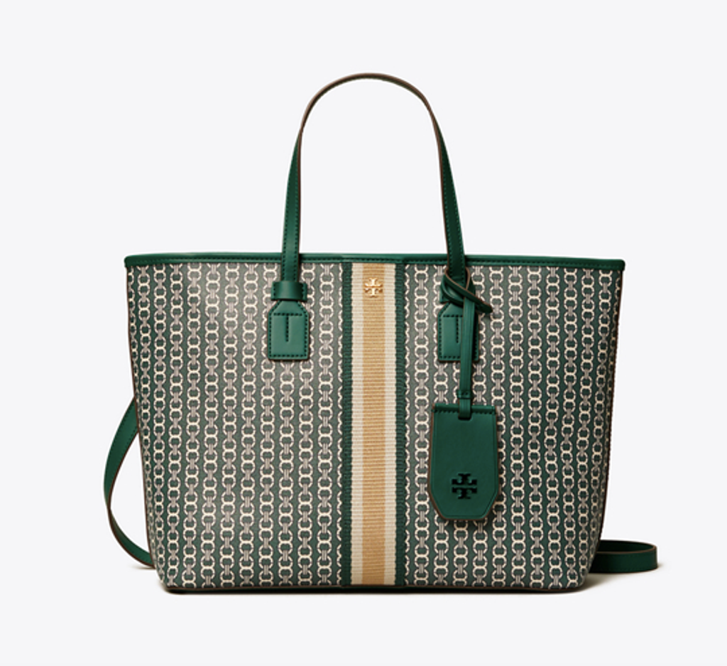 Tory Burch Gemini Link Canvas Small Tote – Luxe Paradise