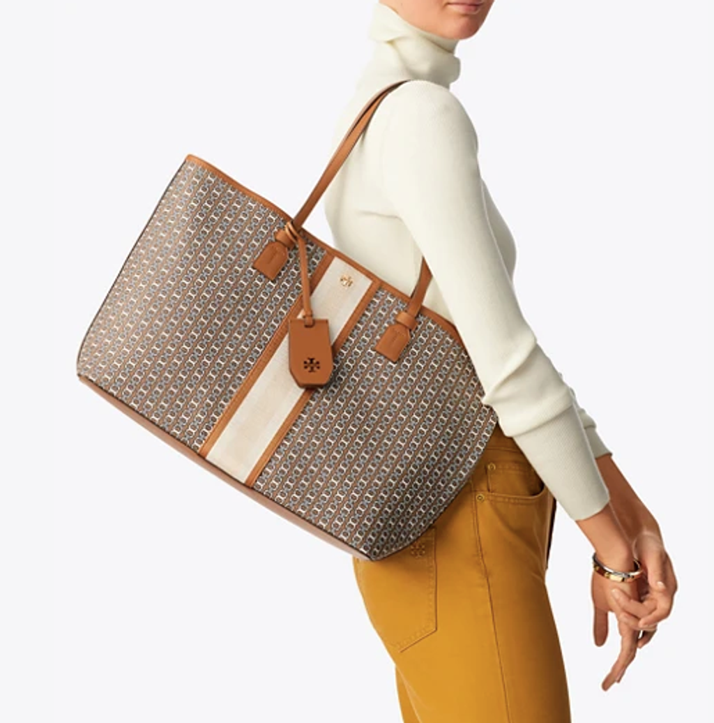 Gemini Link Canvas Tote Bag, Tory Burch KWT Navigation