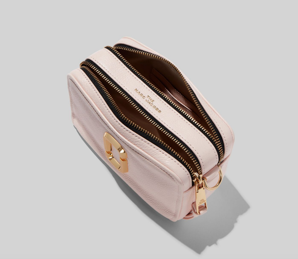 The softshot leather crossbody bag Marc Jacobs Pink in Leather - 20442219