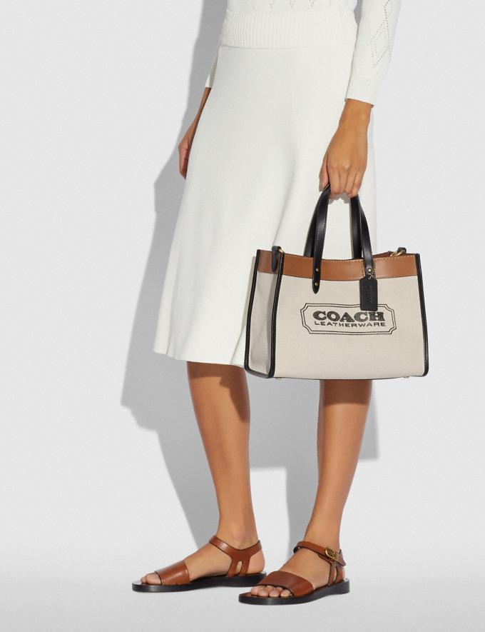 coach signature canvas field tote bag Coach Field Tote 30 With Coach Badge 89488 – Luxe Paradise