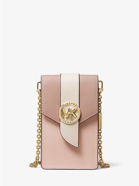 Michael Kors Small Saffiano Leather Smartphone Crossbody Bag, Women's  Fashion, Bags & Wallets, Cross-body Bags on Carousell