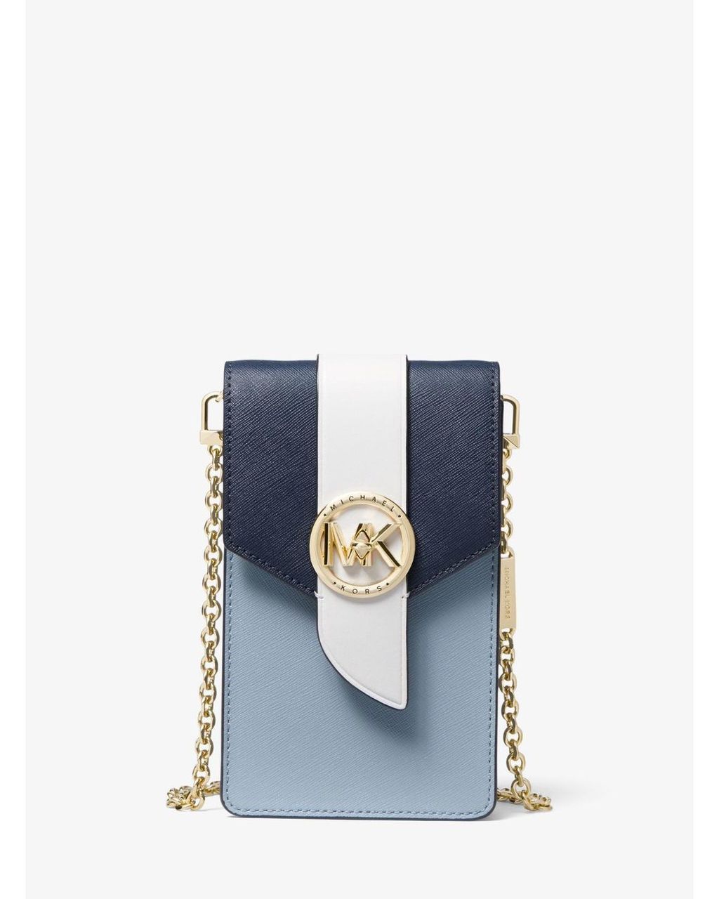 Michael Kors Saffiano Leather Smartphone Crossbody Bag – shopmixusa