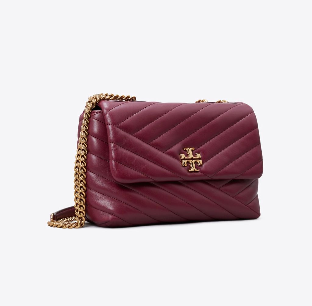 Tory Burch Small Kira Chevron Convertible Shoulder Bag/ Light Celeste/$548