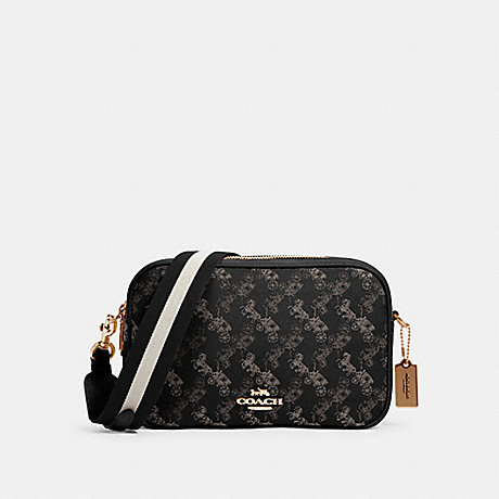 hudson crossbody with horse and carriage print