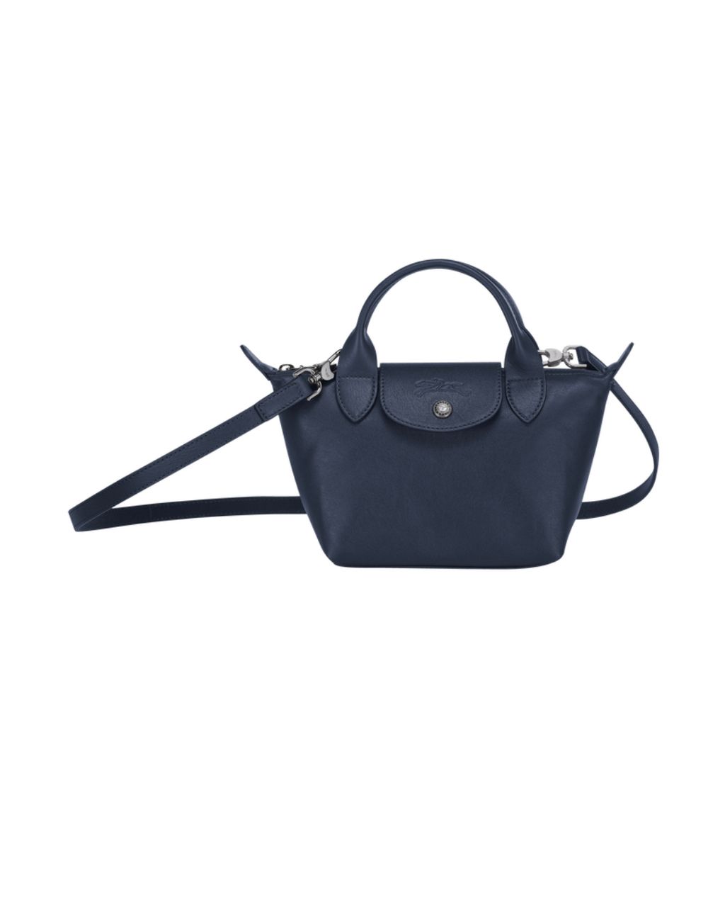 Shop Longchamp Le Pliage Cuir LGP XS Top Handle Bag