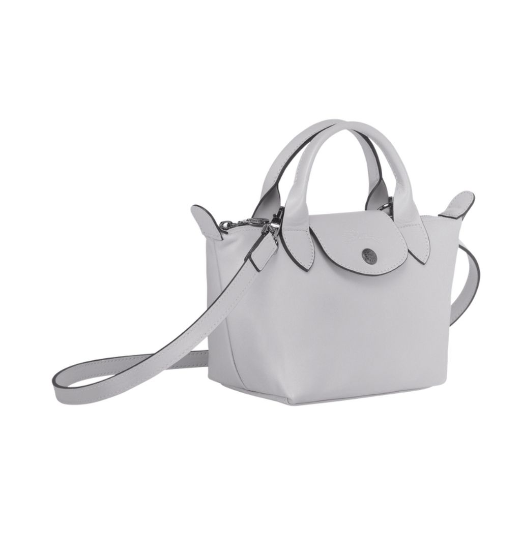 Longchamp Vermilion Le Pliage Cuir Webbing Mini Bag – www