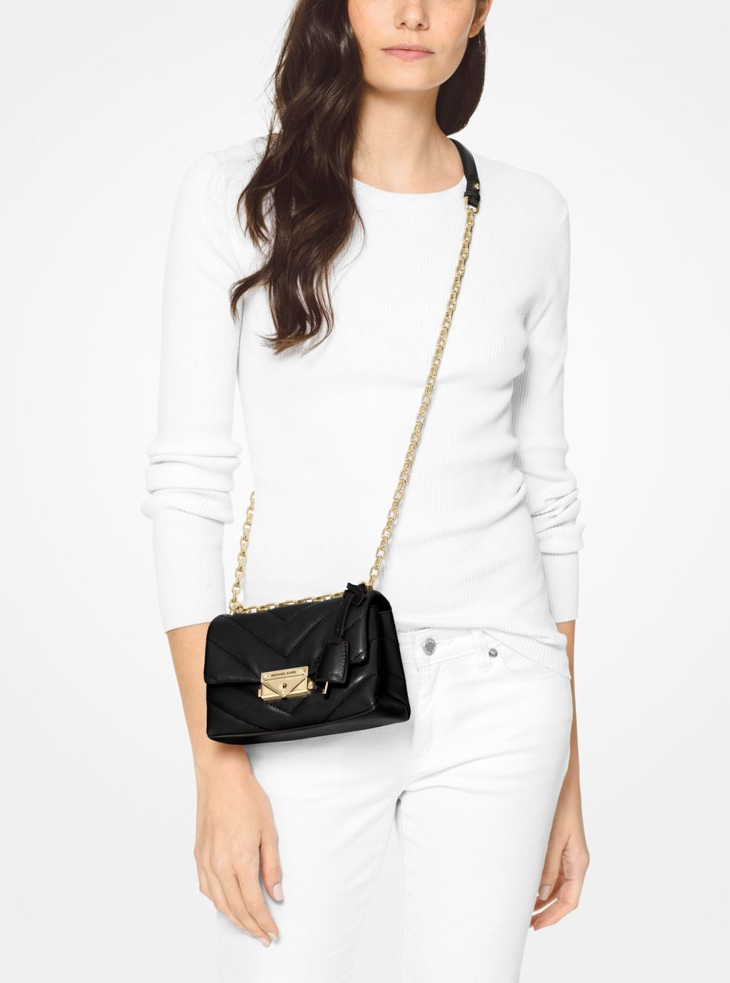 Túi xách Michael Kors hàng hiệu nữ Cece Mini Quilted Leather Bag, túi xách  Michael Kors