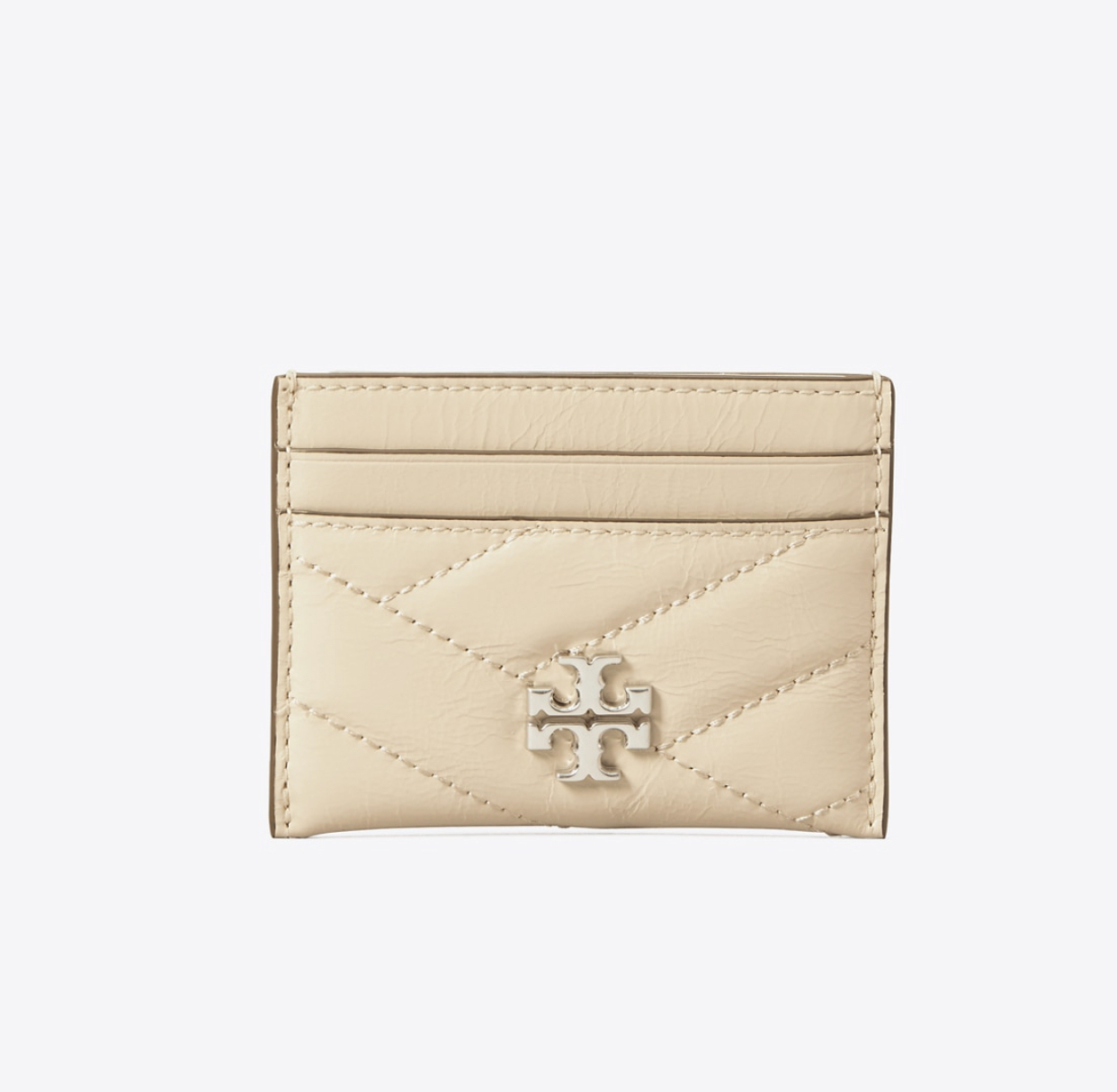 Tory Burch Kira Chevron Textured Card Case Luxe Paradise
