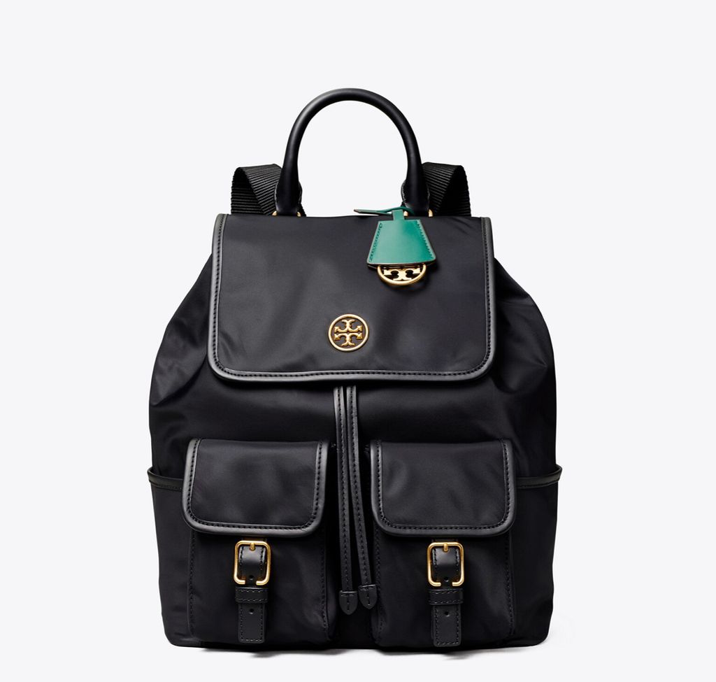 Introducir 38+ imagen tory burch piper flap backpack