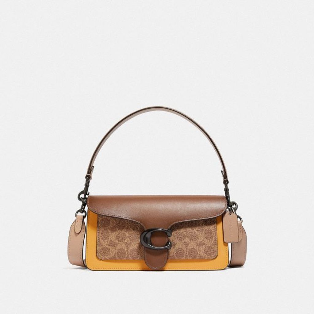 Shop COACH Tabby Signature Coated Canvas & Leather Shoulder Bag