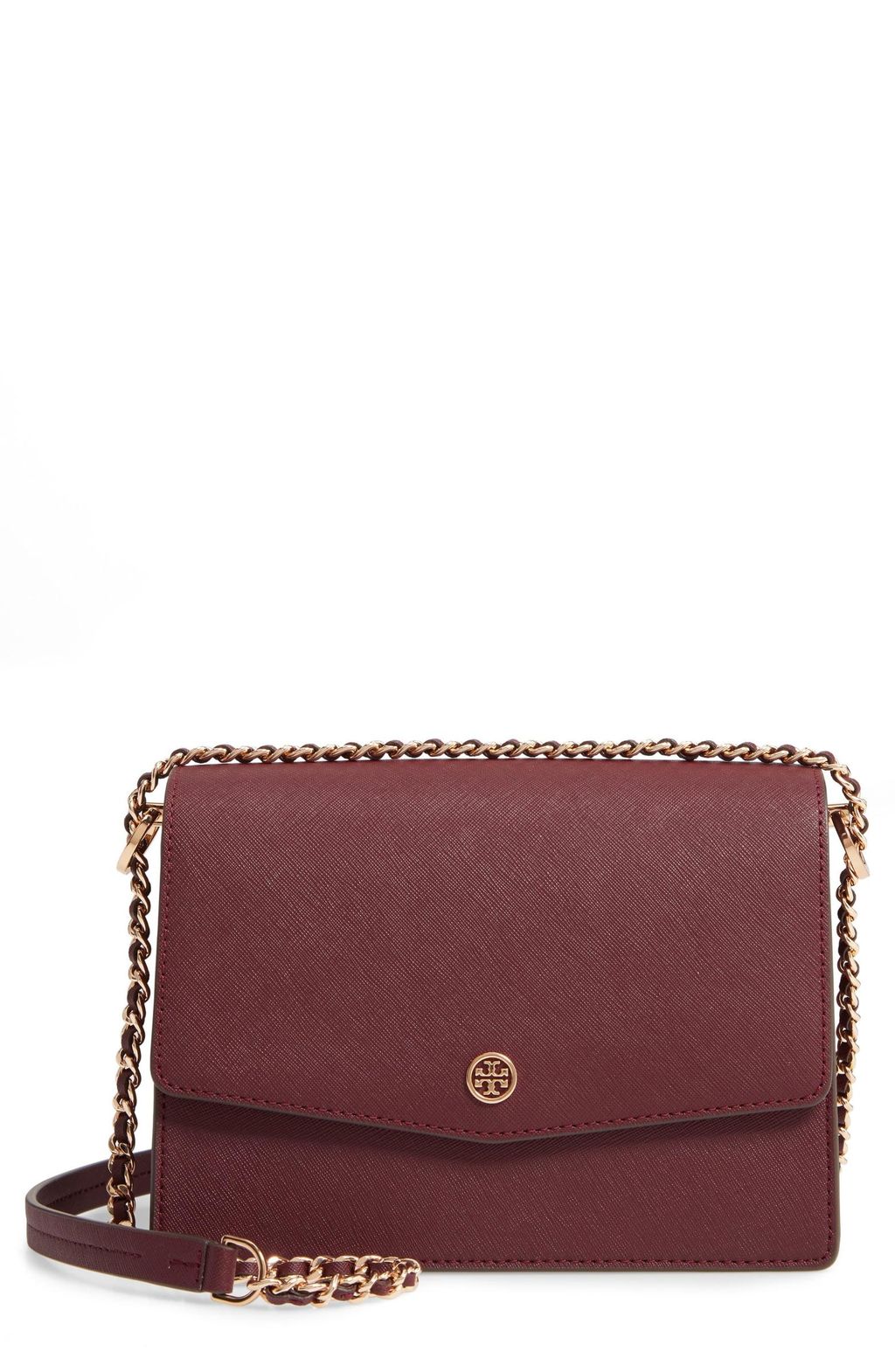 Tory Burch Robinson Double-strap Convertible Shoulder Bag in Black