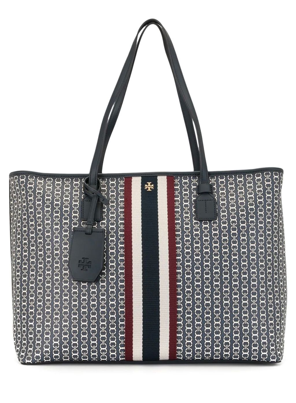 Tory Burch Gemini Link Canvas Tote- New Ivory Gemini Link 