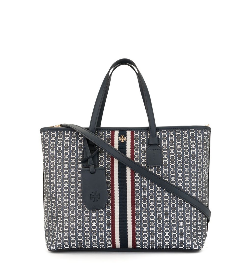 TORYBURCH GEMINI LINK CANVAS SMALL TOTE