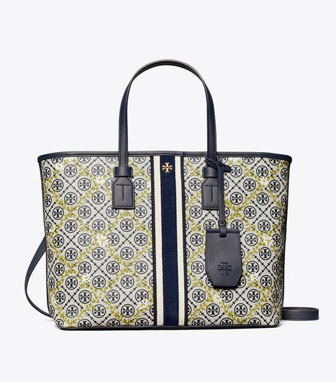 Tory Burch T Monogram Floral Vine Small Top-zip Tote Bag – Luxe Paradise