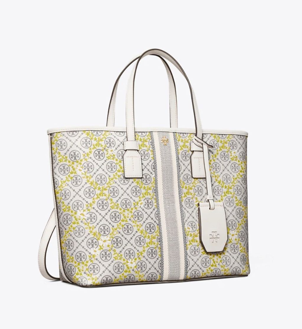 Tory Burch T Monogram Coated Canvas Small Tote Bag – Luxe Paradise