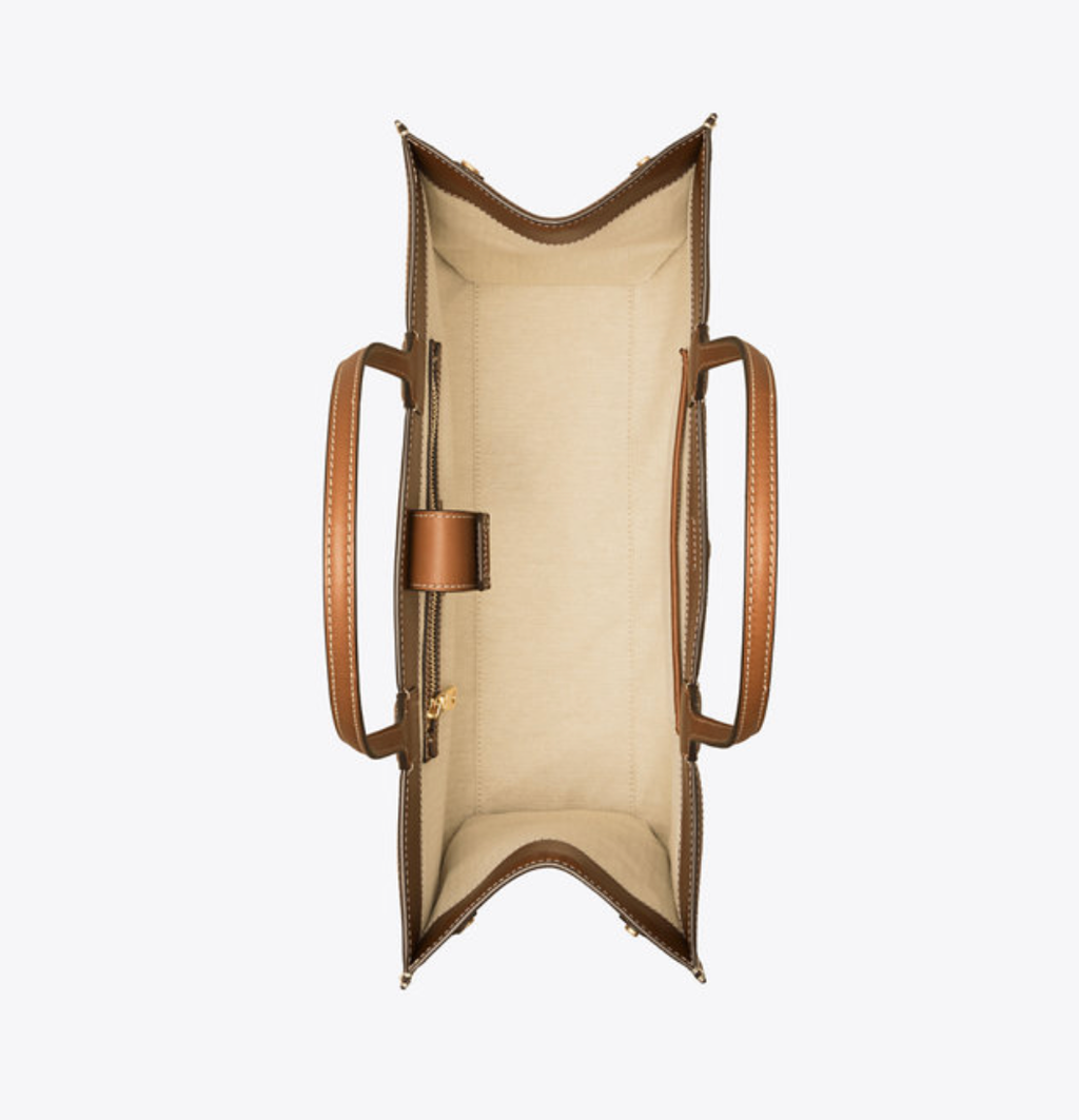 Tory Burch Ella Canvas Quadrant Tote Bag – Luxe Paradise Tory Burch Ella Canvas Quadrant Tote Bag – Luxe Paradise