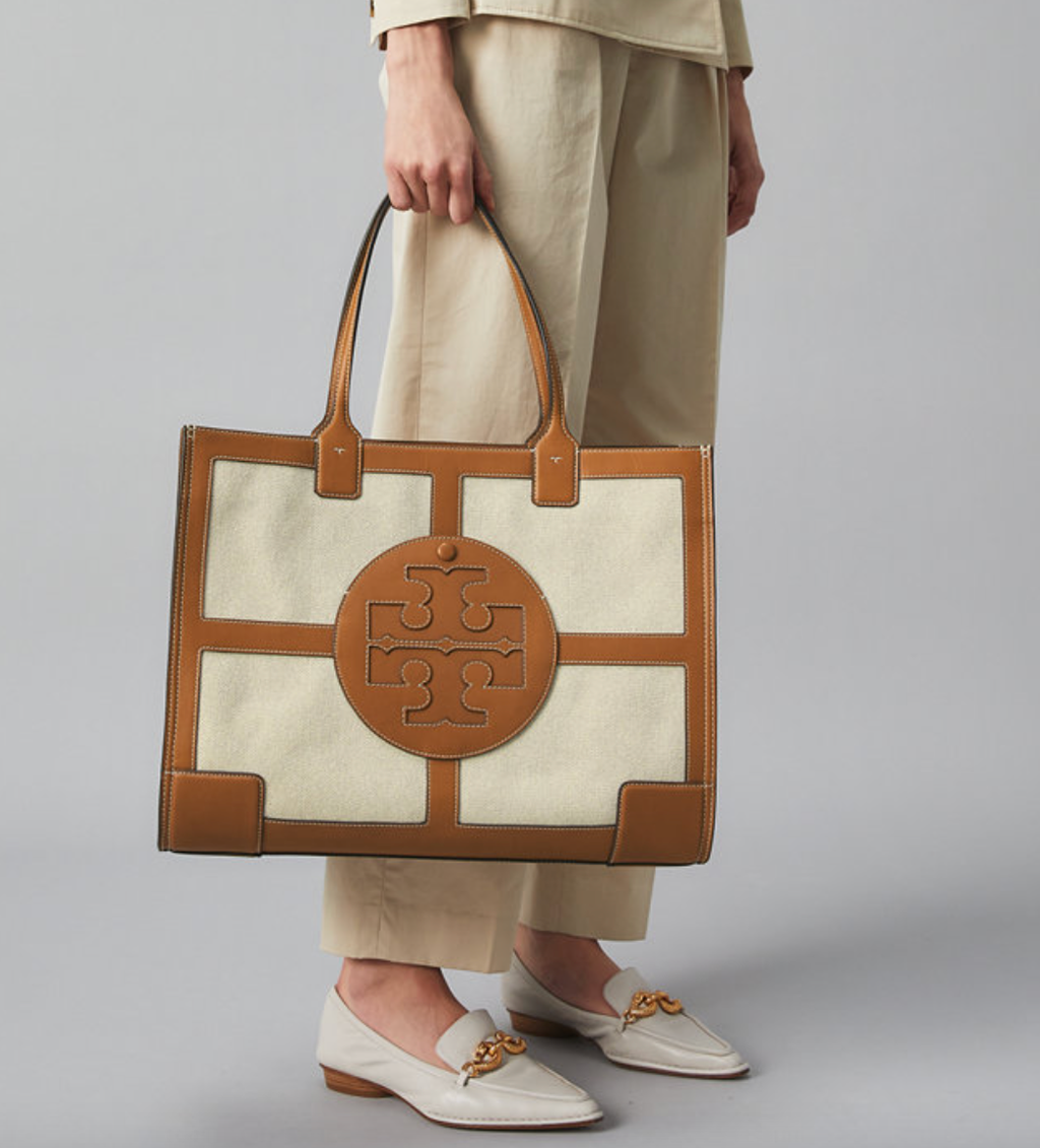 Tory Burch Ella Canvas Quadrant Tote Bag – Luxe Paradise