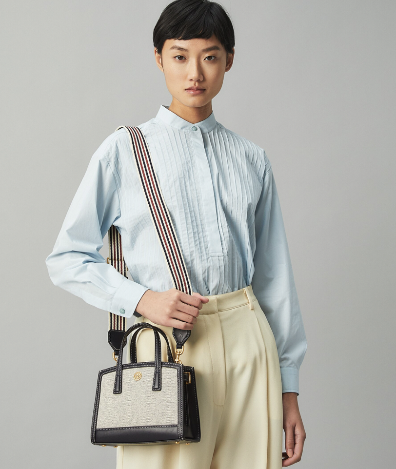 tory burch walker canvas