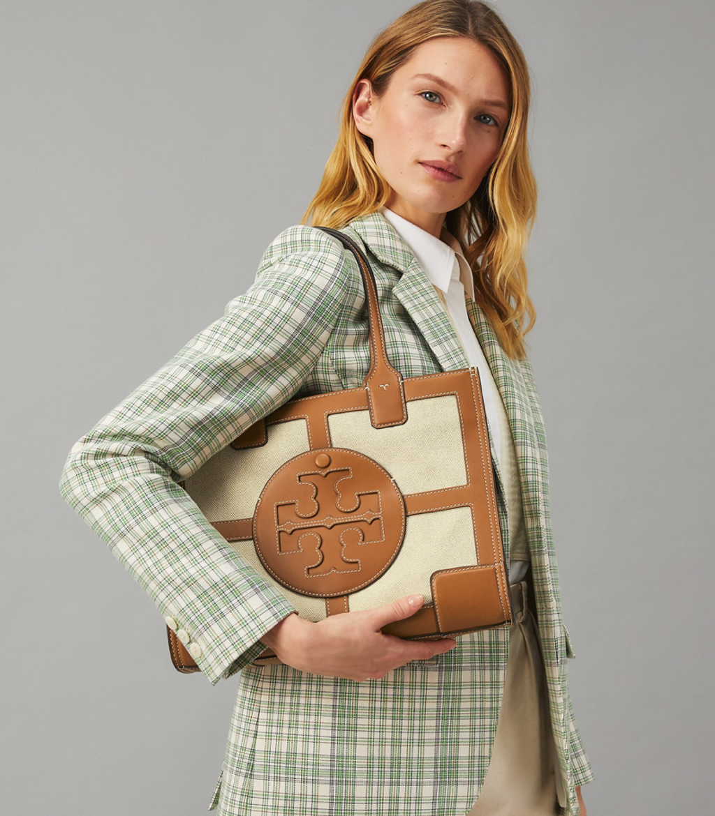 Tory Burch Ella Canvas Quadrant Tote Bag – Luxe Paradise Tory Burch Ella Canvas Quadrant Tote Bag – Luxe Paradise