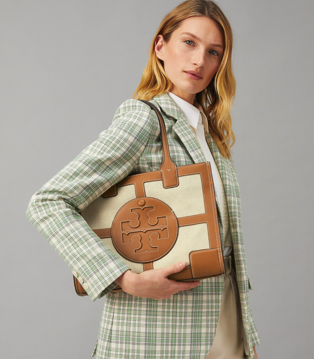 Ella canvas tote bag by Tory Burch