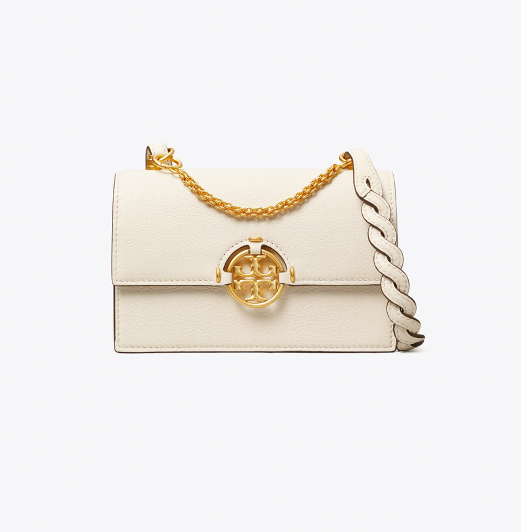 Tory Burch 'miller Mini' Shoulder Bag in Natural