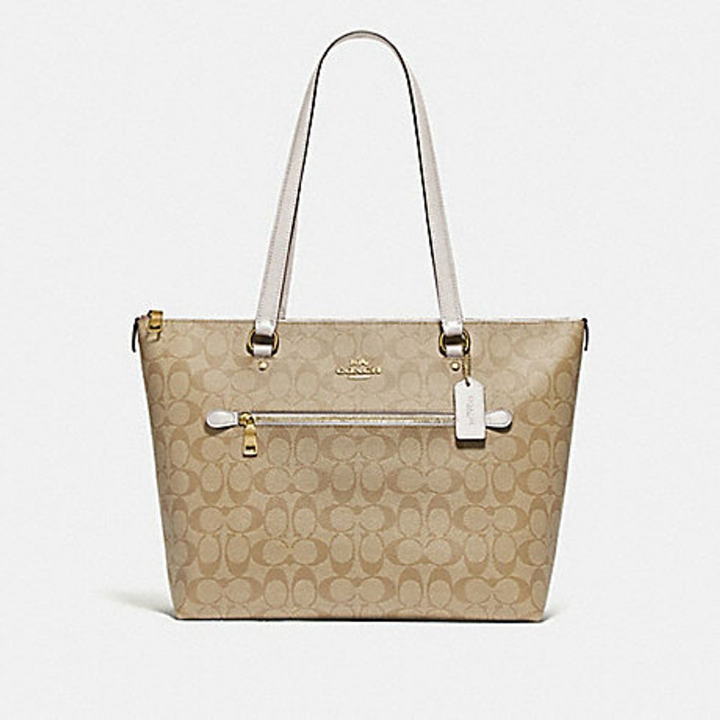 COACH®  Gallery Tote In Signature Canvas With Bee Print