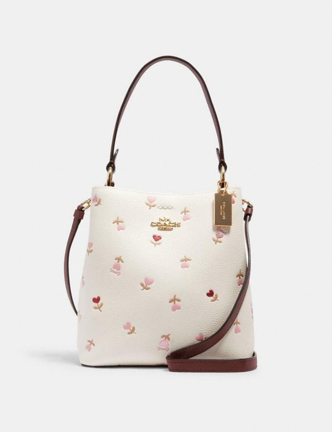 coach crossbody white with flowers