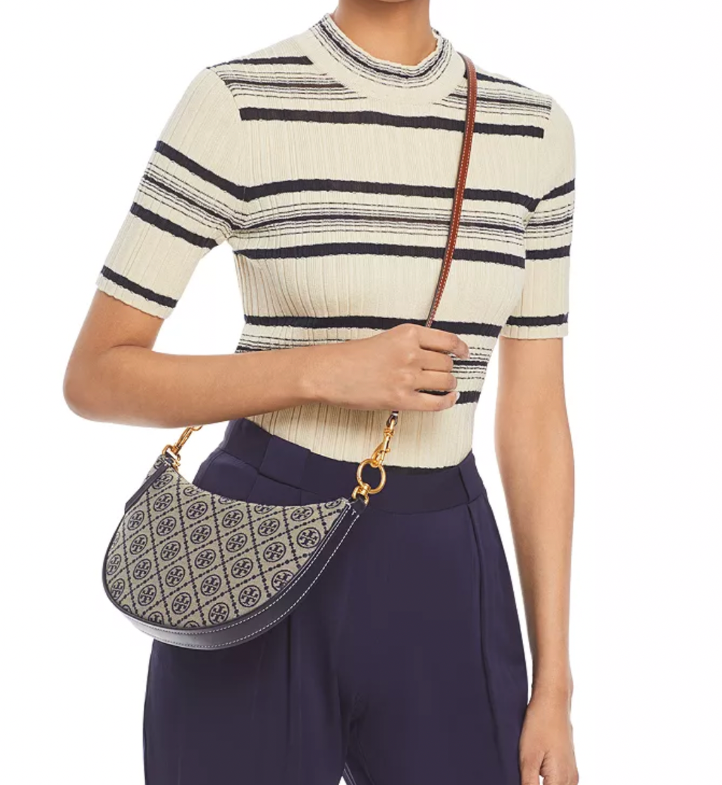 Tory Burch T Monogram Mini Jacquard Hobo