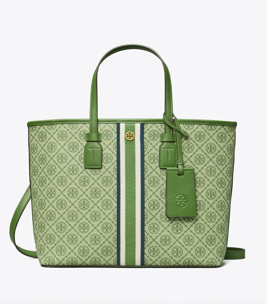 Tory Burch T Monogram Coated Canvas Small Tote Bag – Luxe Paradise