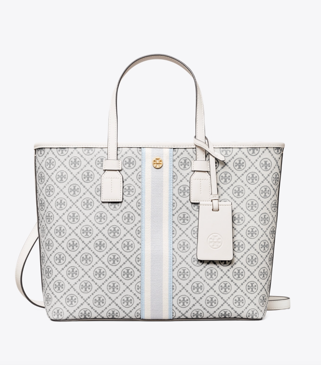 Tory Burch T Monogram Coated Canvas Tote Bag, Luxury, Bags & Wallets on  Carousell