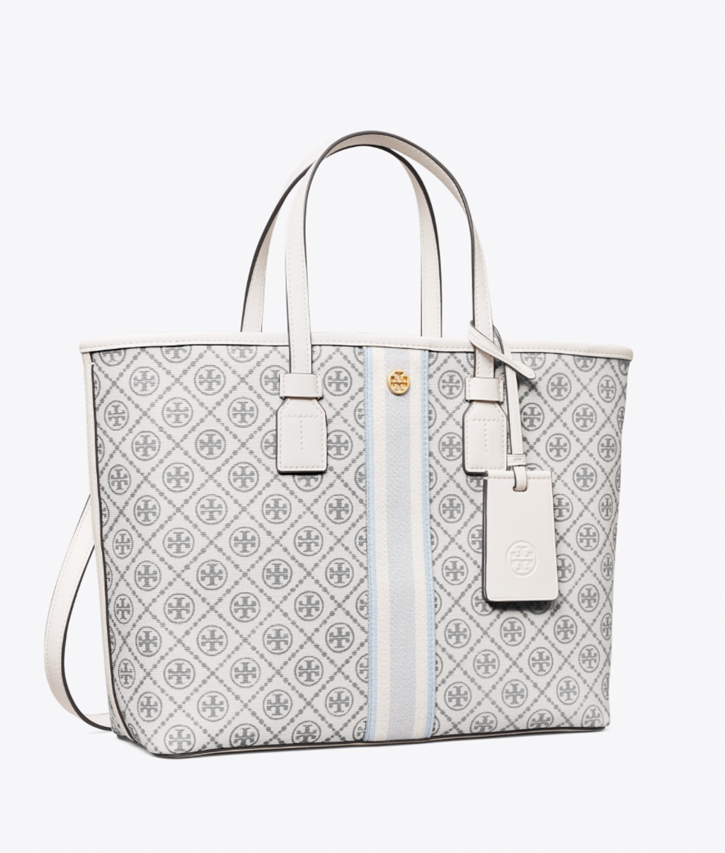 Tory Burch T Monogram Coated Canvas Small Tote Bag – Luxe Paradise