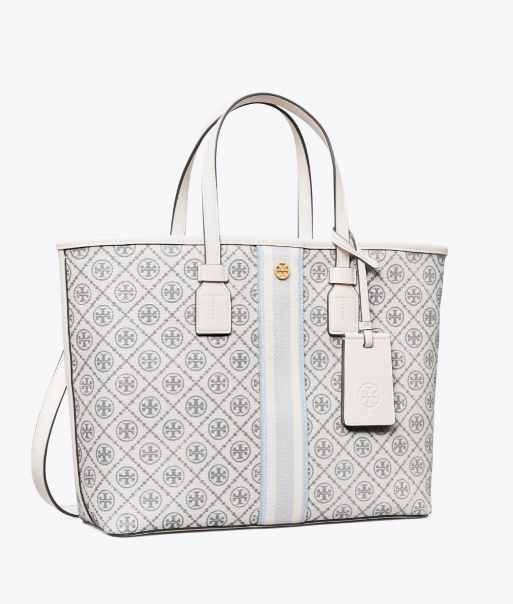 Tory Burch T Monogram Coated Canvas Small Tote Bag – Luxe Paradise Tory Burch T Monogram Coated Canvas Small Tote Bag – Luxe Paradise