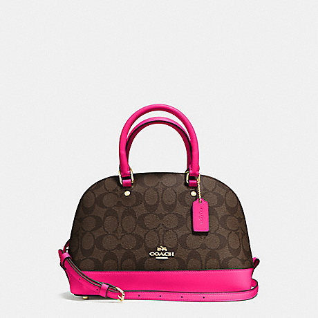 coach mini sierra satchel in signature