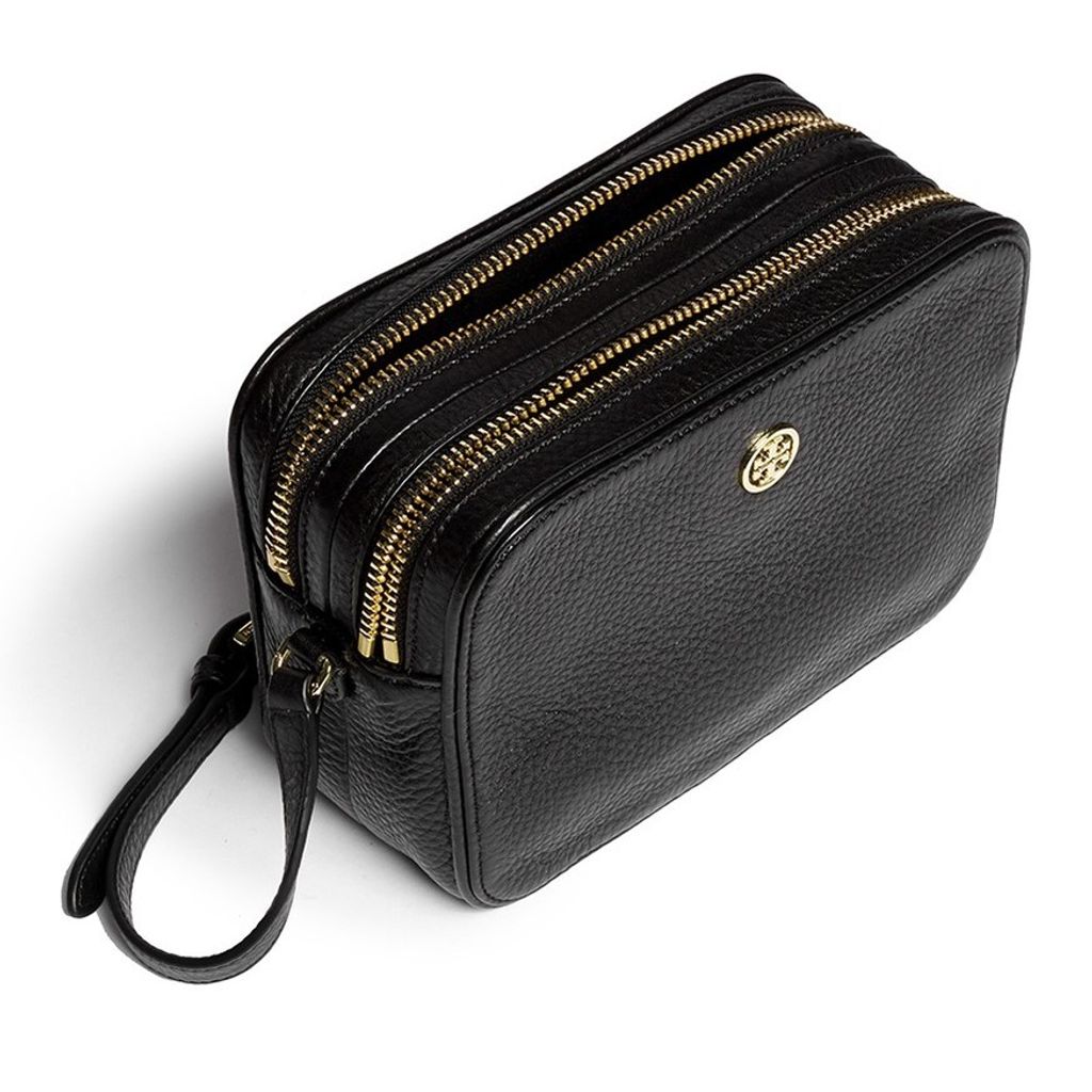 Tory Burch Double Zip Crossbody Pebble Leather – Luxe Paradise