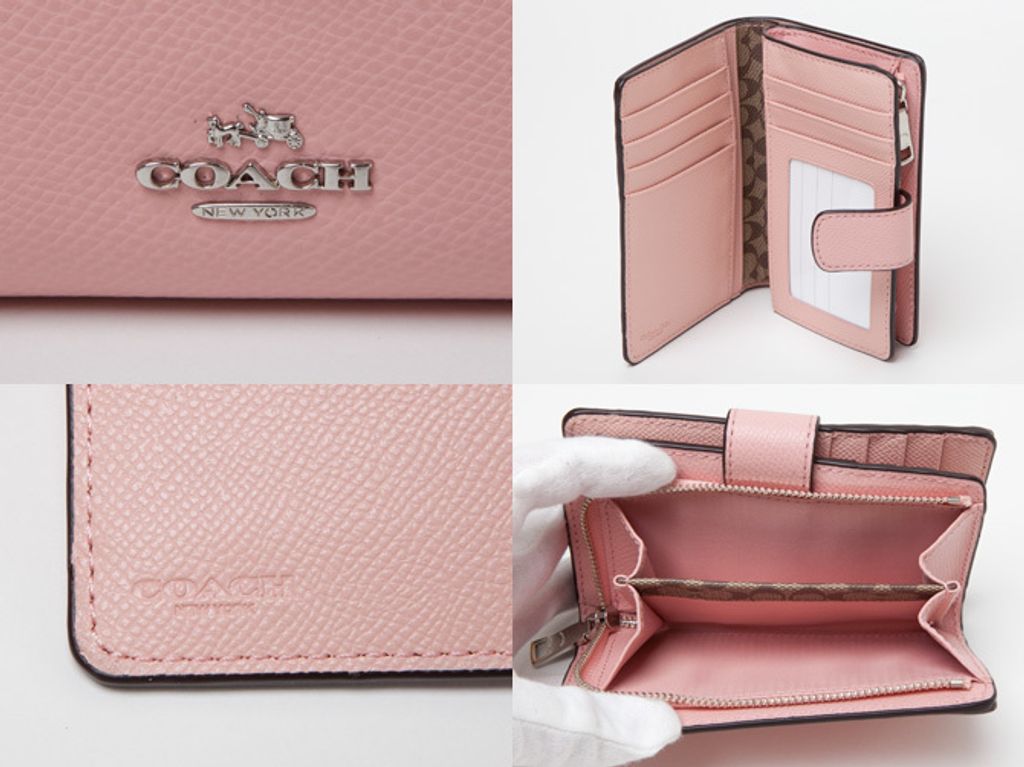 Coach Medium Corner Zip Wallet in Crossgrain Leather F53436 F53562 – Luxe  Paradise