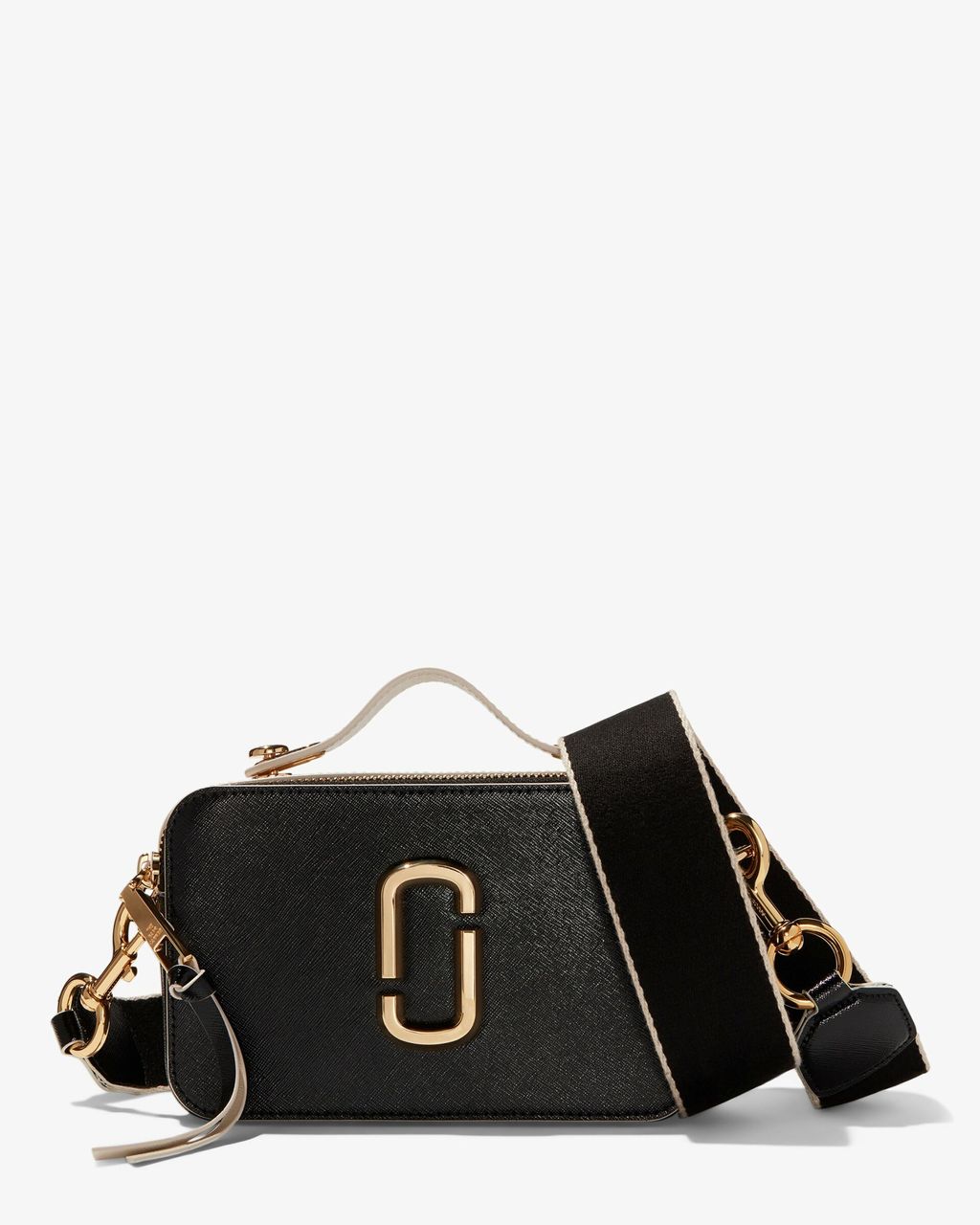 marc jacobs snapshot bag black and gold