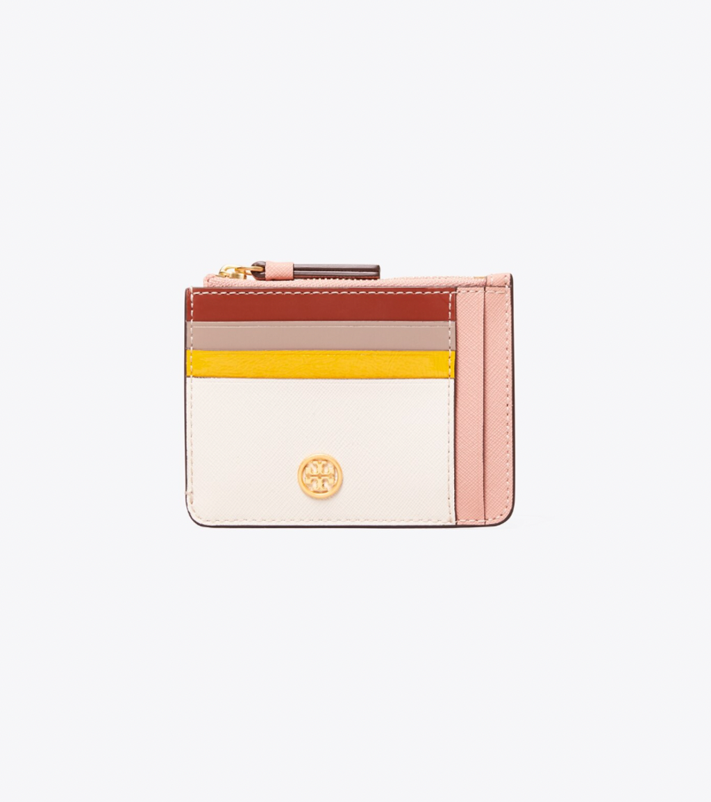 Tory Burch Robinson Color-Block Card Case – Luxe Paradise