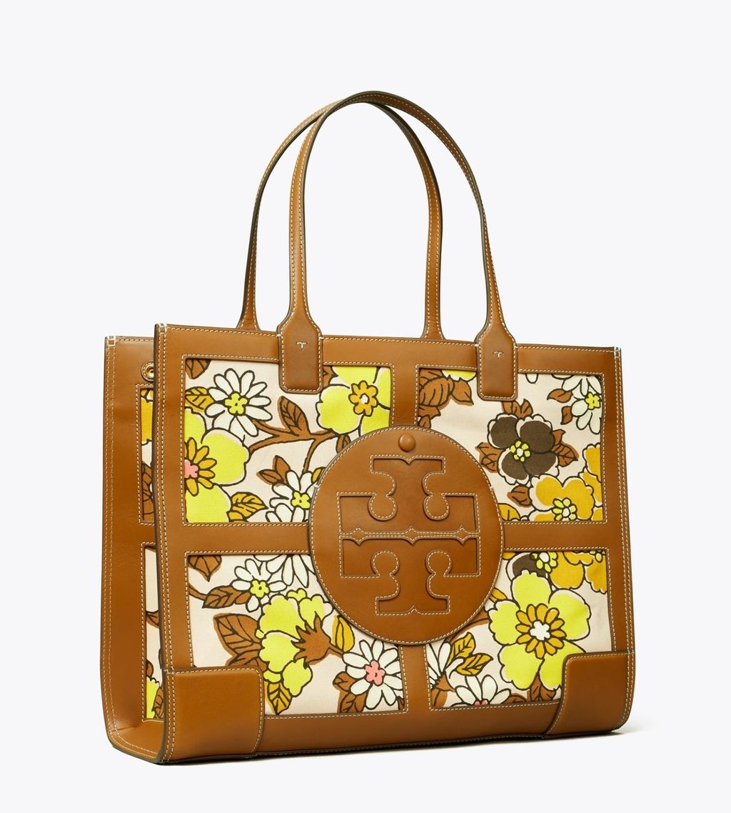 Tory Burch Ella Printed Quadrant Tote – Luxe Paradise Tory Burch Ella Printed Quadrant Tote – Luxe Paradise