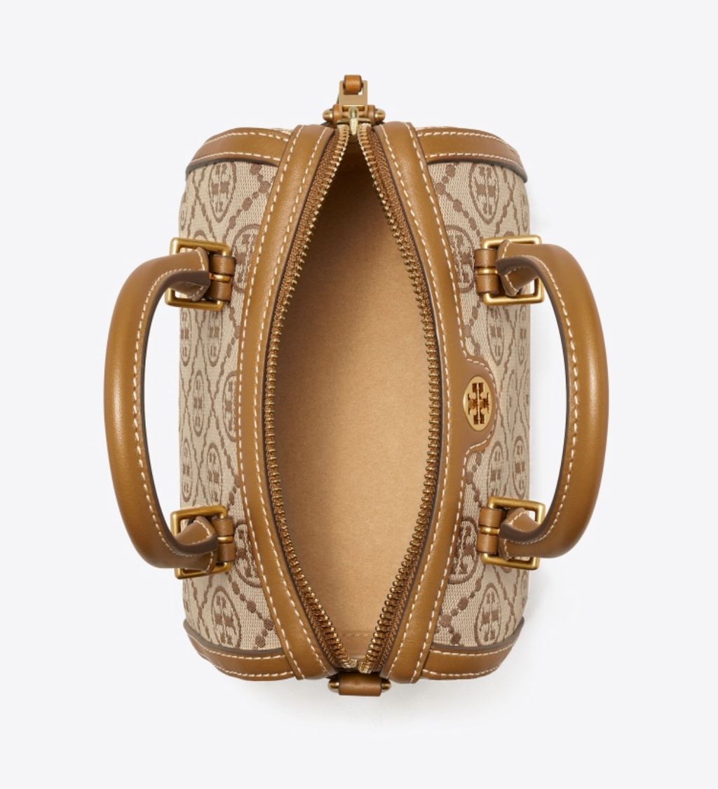 Tory Burch T Monogram Mini Jacquard Barrel Bag – Luxe Paradise