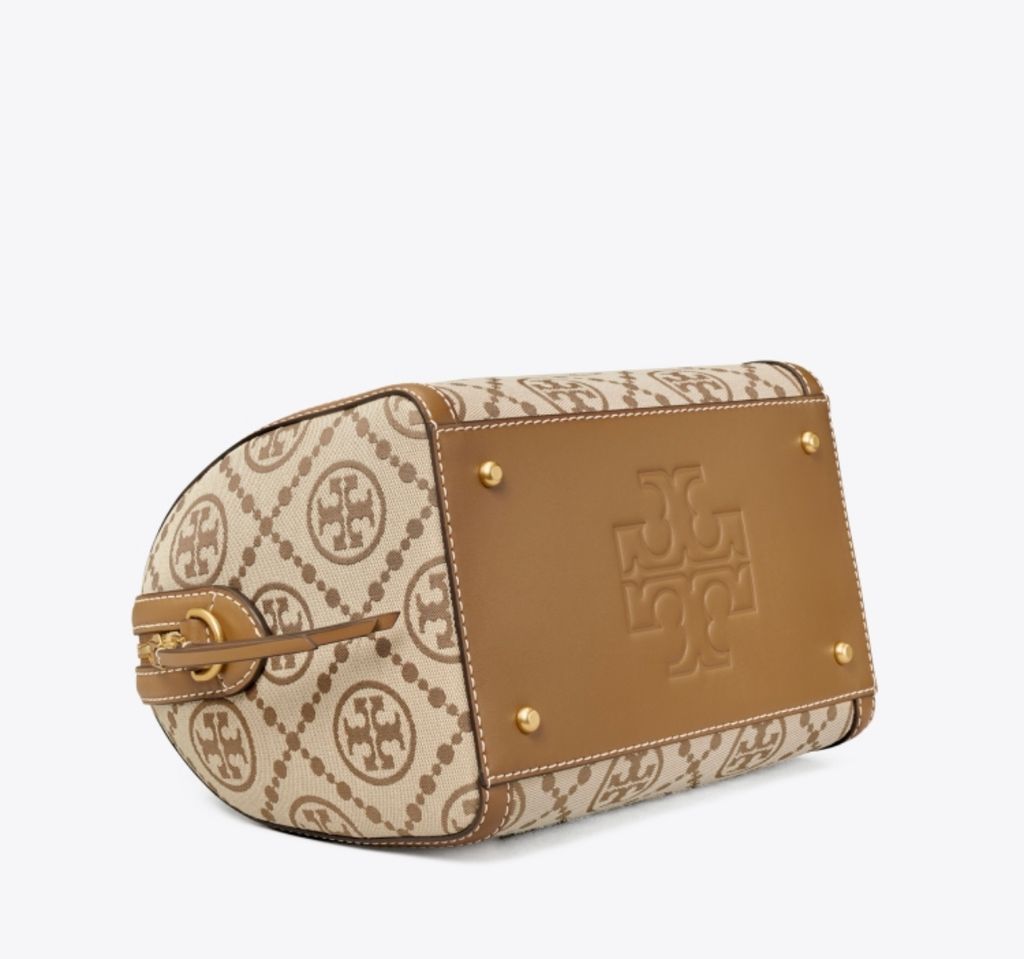 Tory Burch T Monogram Mini Jacquard Barrel Bag – Luxe Paradise