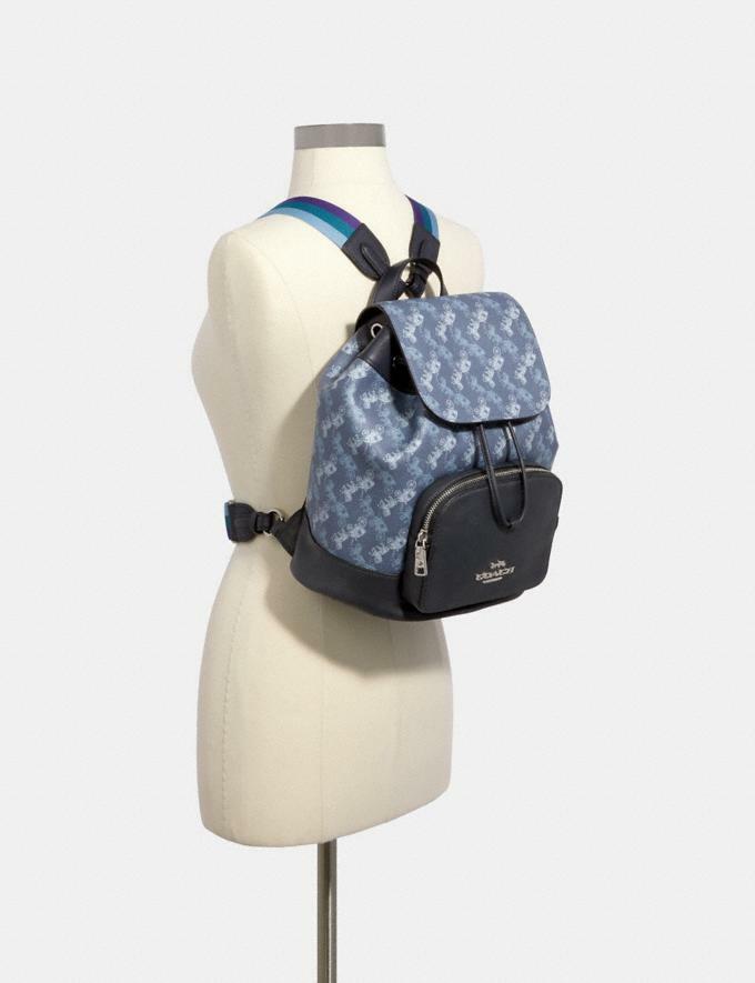 coach jes backpack with horse and carriage print