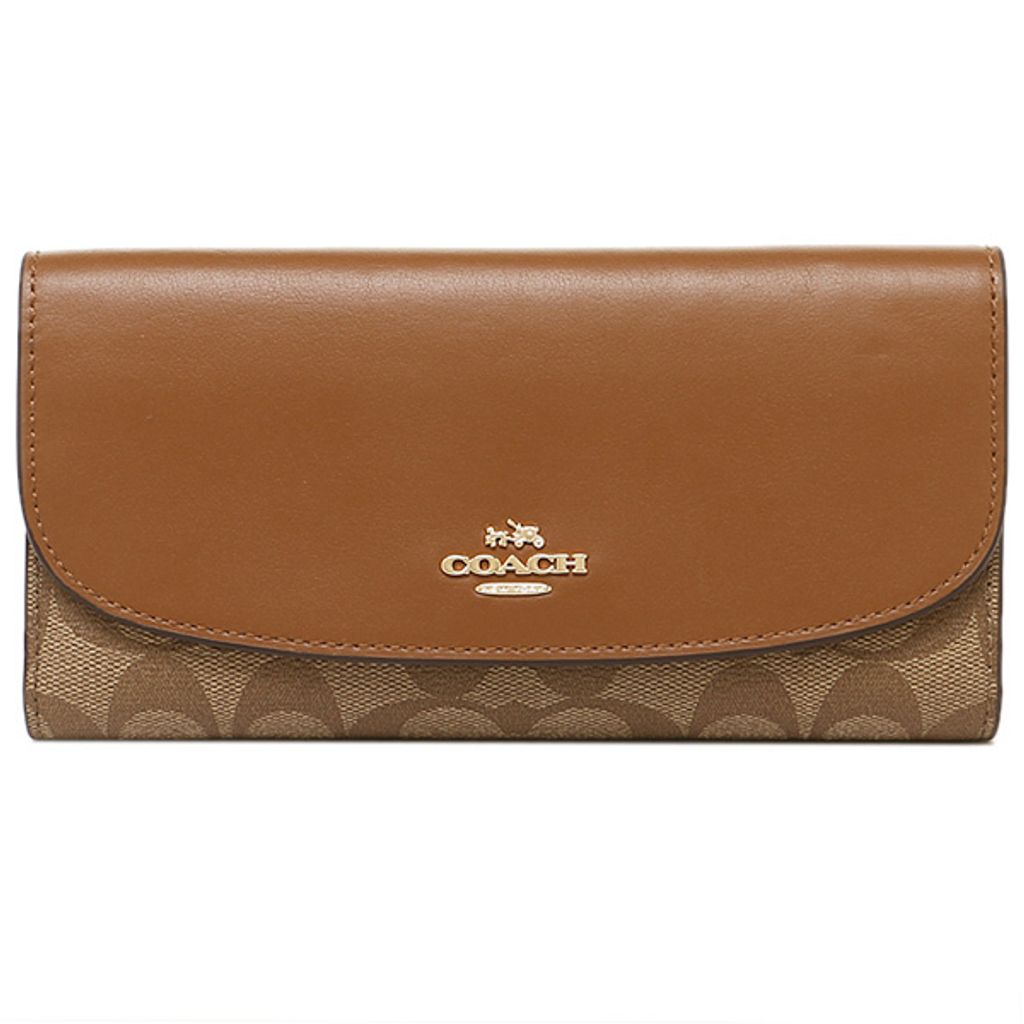 Coach Signature Checkbook Wallet F57319 – Luxe Paradise Coach Signature Checkbook Wallet F57319 – Luxe Paradise